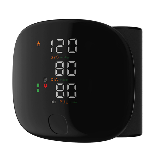 Wrist Blood Pressure Monitor - Digital Oscillometric BP & Pulse Tracker