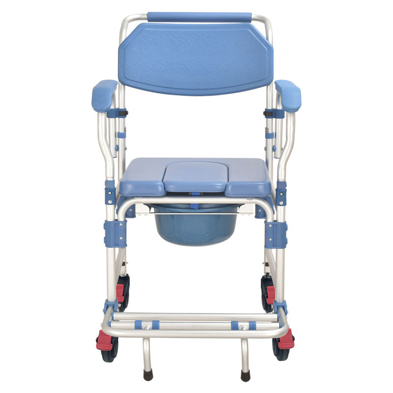 Aluminium Bath & Toilet Chair - Height Adjustable with Lift-Up Armrests