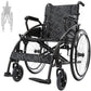 Foldable Transport Wheelchair - Lightweight Black Mobility Chair