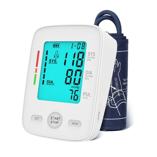 Smart Digital Upper Arm Blood Pressure Monitor - Automatic & Memory