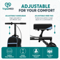 TripleMED Knee Walker Scooter Height Adjustable with Suspension Black
