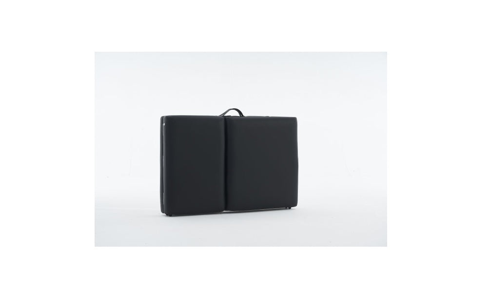 Portable Extra Width Folding Massage Table Bed - 3 Section Black