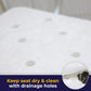 45 cm Non-Slip Elderly Bath Chair with White Finish - 150 kg Capacity