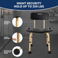Adjustable HeavyDuty Shower Chair Elderly Disabled Support Seat Wood Finish