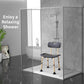 Adjustable HeavyDuty Shower Chair Elderly Disabled Support Seat Wood Finish
