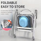 Adjustable Bedside Commode Chair - Liftable Armrests & Grey Cushion