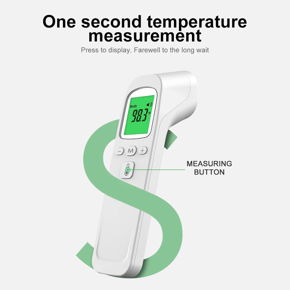 Forehead Infrared Thermometer - Non-Contact Digital Temperature Scanner