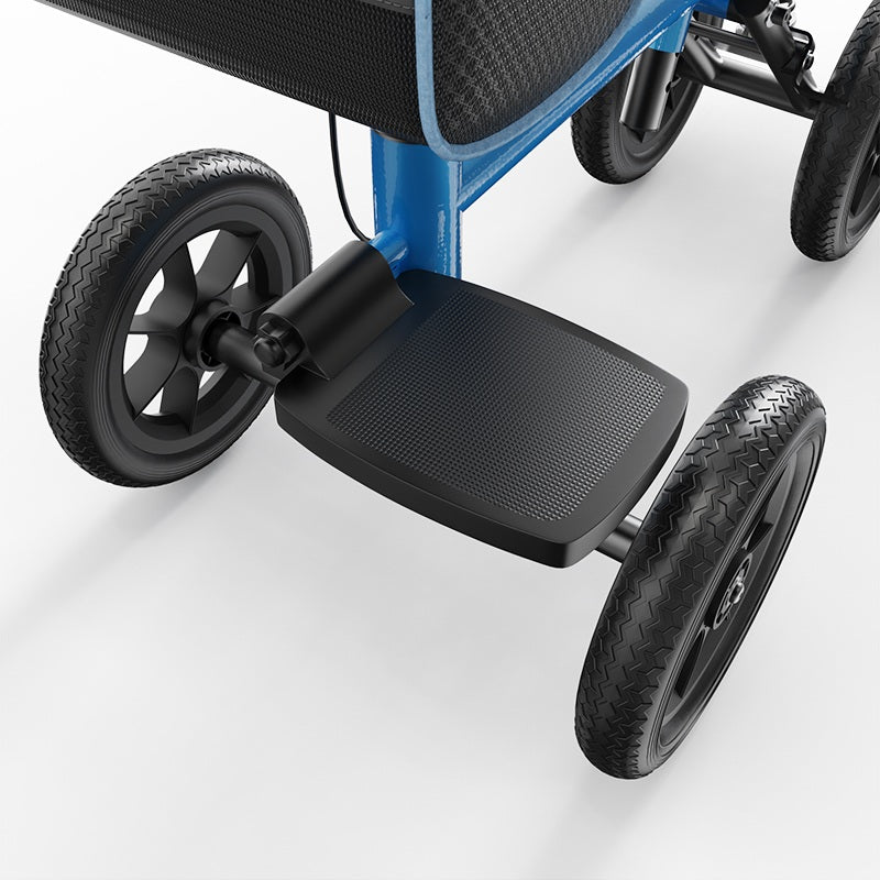 Knee Walker Scooter - Height Adjustable Crutch Alternative Blue