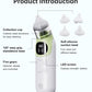 Adjustable Silicone Baby Nasal Aspirator Rechargeable Battery White Green