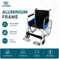 TripleMED Aluminium Manual Wheelchair with 46cm Seat - Silver
