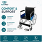 TripleMED Aluminium Manual Wheelchair with 46cm Seat - Silver