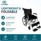 TripleMED Lightweight Foldable Aluminium Manual Wheelchair - Black