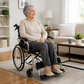 TripleMED Lightweight Foldable Aluminium Manual Wheelchair - Black