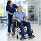 TripleMED Lightweight Foldable Aluminium Manual Wheelchair - Blue