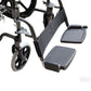 Lightweight Foldable Wheelchair with 18" Seat & Detachable Footrest