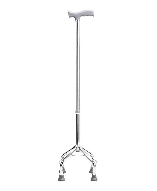 4-Leg Quadripod Walking Stick - Height Adjustable Cane for Stability