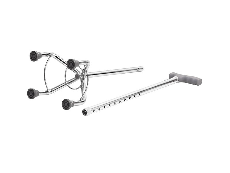 4-Leg Quadripod Walking Stick - Height Adjustable Cane for Stability