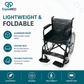 TripleMED Aluminium Manual Wheelchair with 46cm Seat - Black