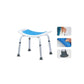 Adjustable Aluminium Shower Stool - Non-Slip Bath Seat with EVA Cushion