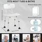 Adjustable Shower Chair - White Aluminium Frame with Backrest